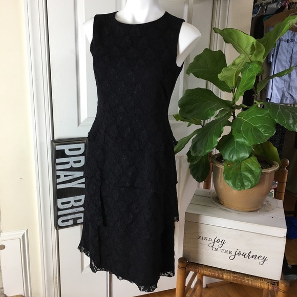 vif Dresses & Skirts - VIF PARIS black lace layers -gorgeous